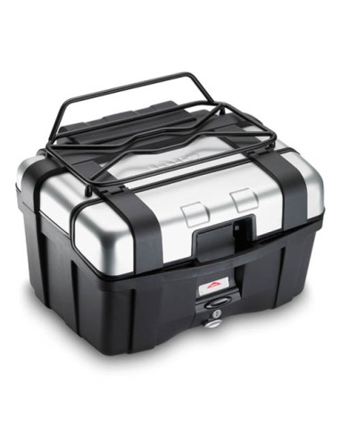 PORTAPAQUETES SUPERIOR METALICO NEGRO TRK33-TRK46 (PERMITE APRETURA VENANILLA MALETA)