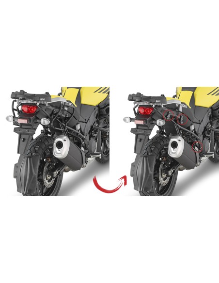 PORTAMALETAS LATERAL F/RAPIDA SUZUKI DLV STROM 1000 17