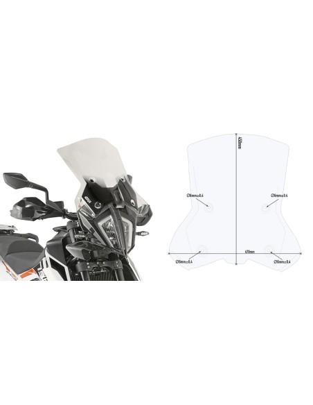 CUPULA P/KITA KTM ADV 390 20 ADV/R 790-890 19ᐳ20 2021