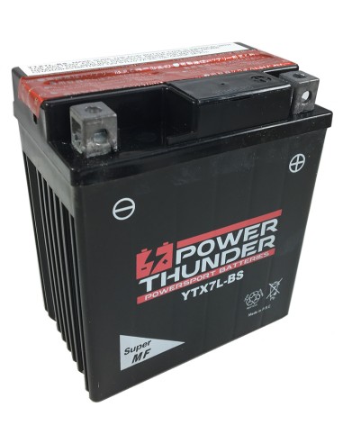 BATERIA POWER THUNDER CTX7L-BS SIN MANTENIMIENTO