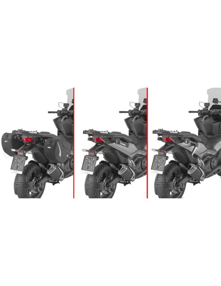 SOPORTE ALFORJAS-STEALTH P/EASY12L/IZQUIERDA-EASY12R/DERECHA HONDA FORZA/X-ADV 750 21-25