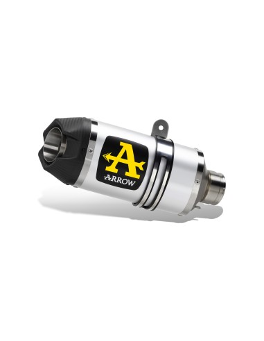 SILENCIADOR DE ALUMINIO "OSCURO" PARA INDY RACE PARA MOTOGUZZI V85 TT 2024 / E5+ 2025