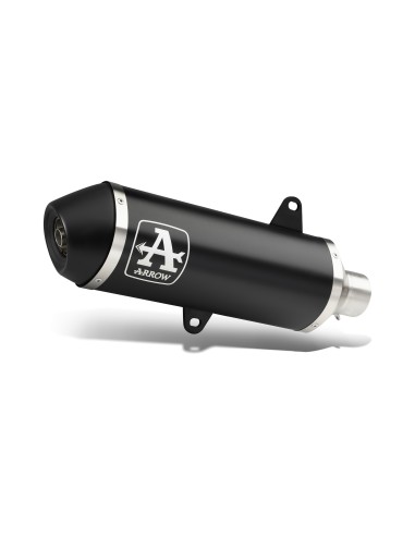 COLECTOR + KIT DE SILENCIO URBAN DARK ALUMINIUM CON TAPA FINAL DE ACERO INOXIDABLE NEGRO VESPA GTS 125 '21/22