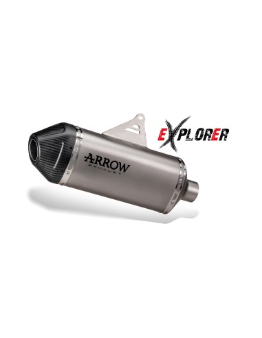SILENCIADOR TITANIUM EXPLORER PARA HONDA XL750 TRANSALP 2023/2024 E5+ 2025