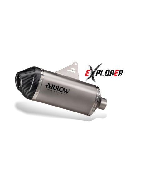SILENCIADOR TITANIUM EXPLORER PARA HONDA XL750 TRANSALP 2023/2024 E5+ 2025