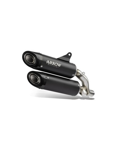 KIT DE COLECTORES DE ACERO INOXIDABLE + SILENCIADORES DE TITANIO ROUND-SIL PARA SUZUKI GSX-8T/TT E5+ 2025/2026