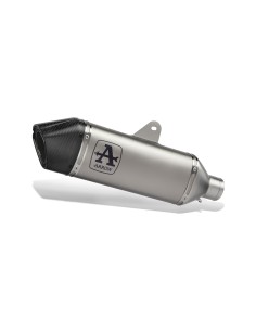 KIT COMPLETO HOMOLOGADO CON SILENCIADOR RÁPIDO EN ALUMINIO OSCURO PARA TRIDENT TRIUMPH 660 '25