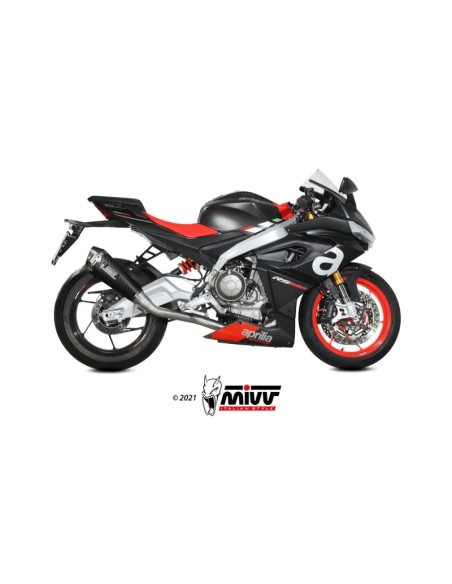Mivv Full system 2x1 Delta Race carbono Aprilia RS 660 2020-25 / Tuono 660 2021-24