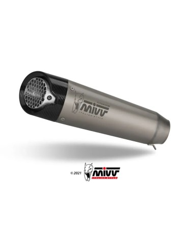 Mivv 2 Slip-On X-M5 Titanio Ducati Hypermotard 698 MONO 2024-26