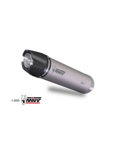 Mivv Slip-On AK-1 Titanium con tapa de carbono Honda CBR 600 RR 2024-26