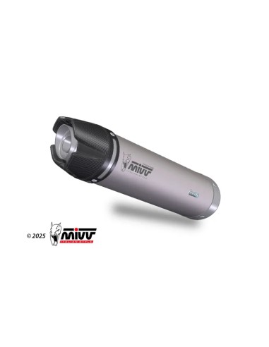 Mivv Slip-On AK-1 Titanium con tapa de carbono Honda CBR 600 RR 2024-26