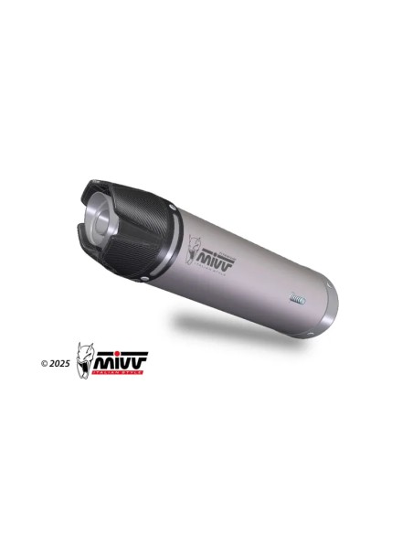 Mivv Slip-On AK-1 Titanium con tapa de carbono Honda CBR 600 RR 2024-26