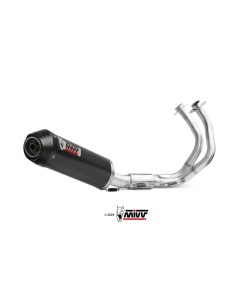 Mivv Escape Completo 2x1 OVAL CARBON con Tapa Carbono KAWASAKI NINJA 650 / Z650 2024-26