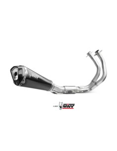 Mivv Escape Completo 2x1 DELTA RACE BLACK KAWASAKI NINJA 650 / Z650 2024-26