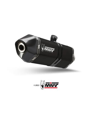Mivv Slip-On Speed Edge Black Triumph Tiger 850 Sport 2021-25