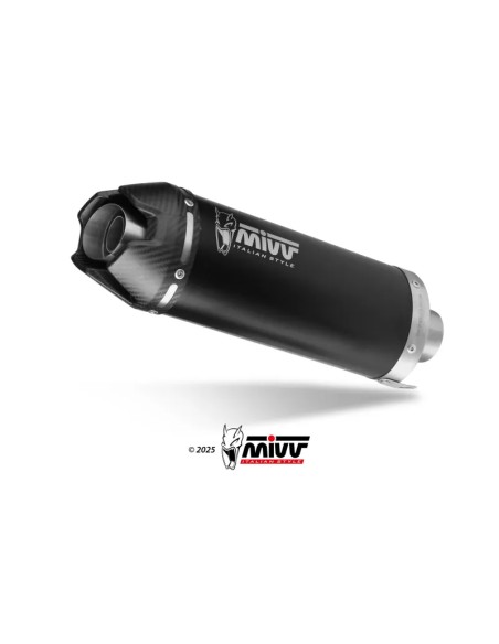 Mivv Escape Completo 3x1 AK-1 BLACK con Tapa Carbono YAMAHA MT-09 / SP / FZ-09 2024-26 / R9 2025-26