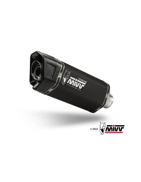 Mivv Escape Completo 2x1 SR-1 Black Titanio Yamaha T-MAX 560 2025-26 (colector inox)