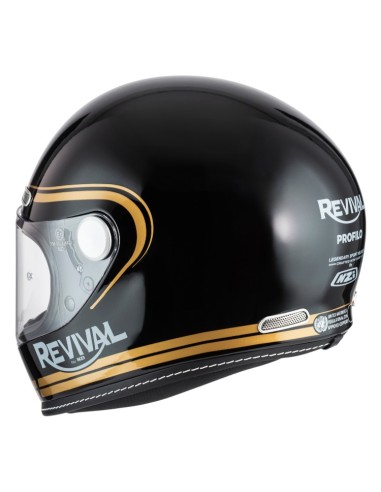 CASCO NZI REVIVAL PROFILO BLACK & GOLD
