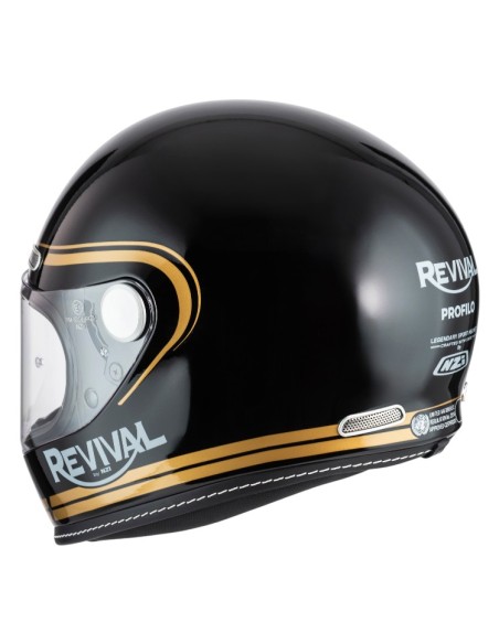 CASCO NZI REVIVAL PROFILO BLACK & GOLD