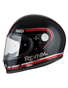 CASCO NZI REVIVAL PROFILO BLACK & RED