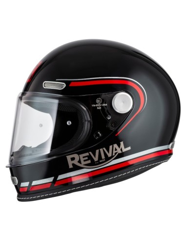 CASCO NZI REVIVAL PROFILO BLACK & RED